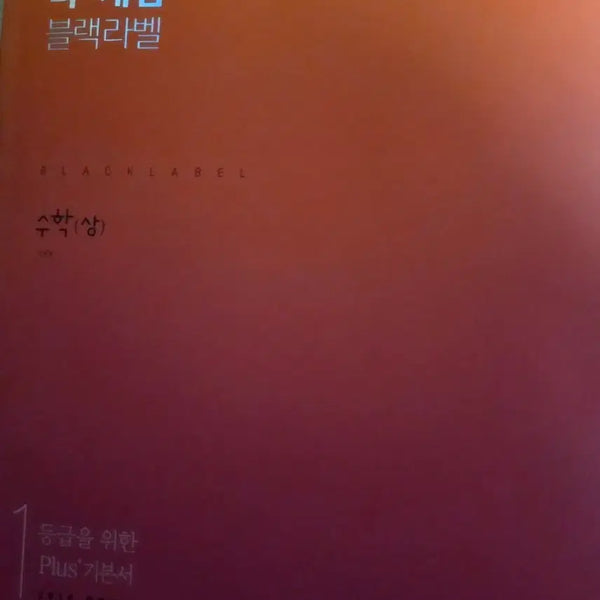 [BUNJANG] The Concept Black Label Math I / 더 개념 블랙라벨 수학 상