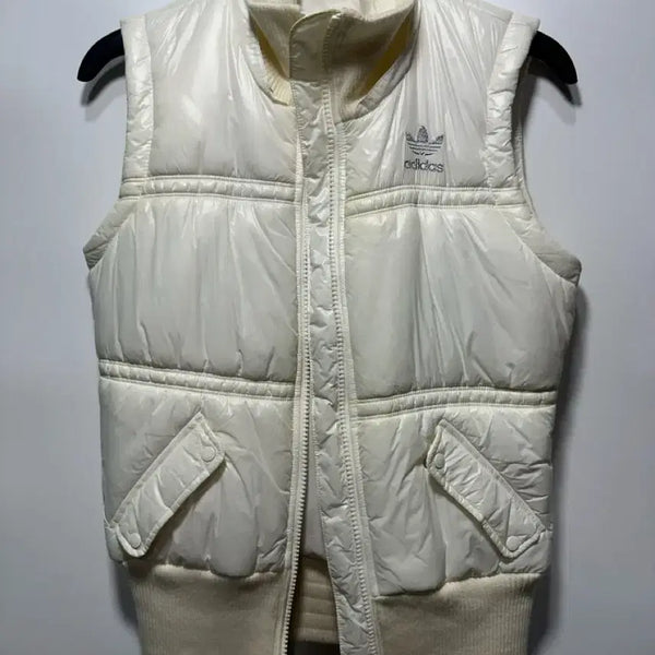[BUNJANG] Adidas Y2K Padded Vest - Ivory / 아디다스 y2k 패딩조끼 아이보리