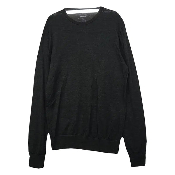 [BUNJANG] Zara Men's Premium Wool 100% Basic Round Knit Sweater M / 자라 남성 블랙 프리미엄 울 100% 베이직 라운드 니트 M