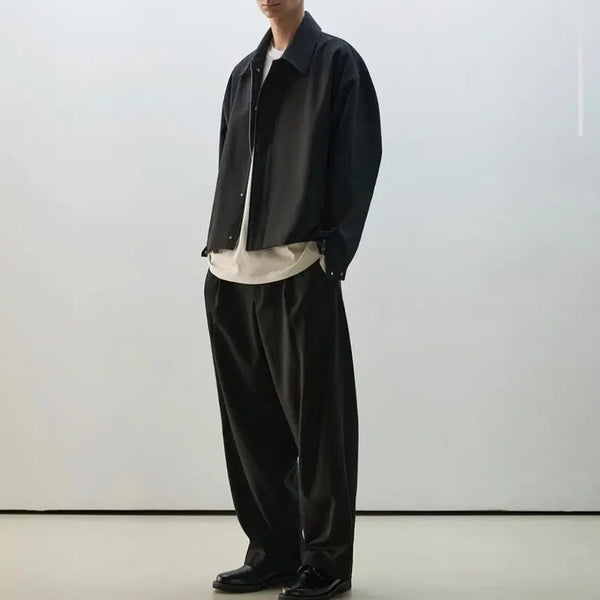 [BUNJANG] AREUBAN Black Blouson Jacket (L) / 정가 14만원) 아르반 블랙 블루종 (L100-110)
