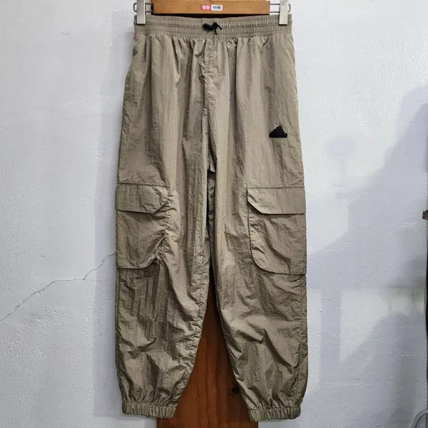 [BUNJANG] Adidas Nylon Cargo Pants Khaki Size 27 / 아디다스 메쉬안감 나일론 카고 팬츠 바지 카키 27