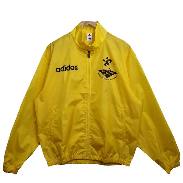 [BUNJANG] Adidas Kyoto Marathon Limited Edition Vintage Windbreaker Yellow O-XO / 미사용품 ADIDAS 아디다스 옐로우 KYOTO 마라톤 빈티지 윈드브레이커 [O-XO] 한정판