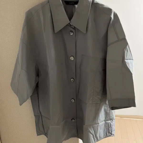 [BUNJANG] 2024 Hanssem Rarete Nylon Shirt / 2024 한섬 래트 나일론 셔츠
