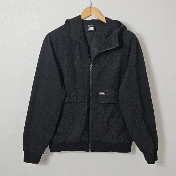 [BUNJANG] National Geographic Fleece Hooded Jacket Cargo Windbreaker L / 내셔널지오그래픽 플리스 후드자켓 카고 바람막이 후리스 L