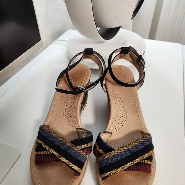 [BUNJANG] UGG Wedge Strap Sandals / ugg 어그 웨지 스트랩 샌들