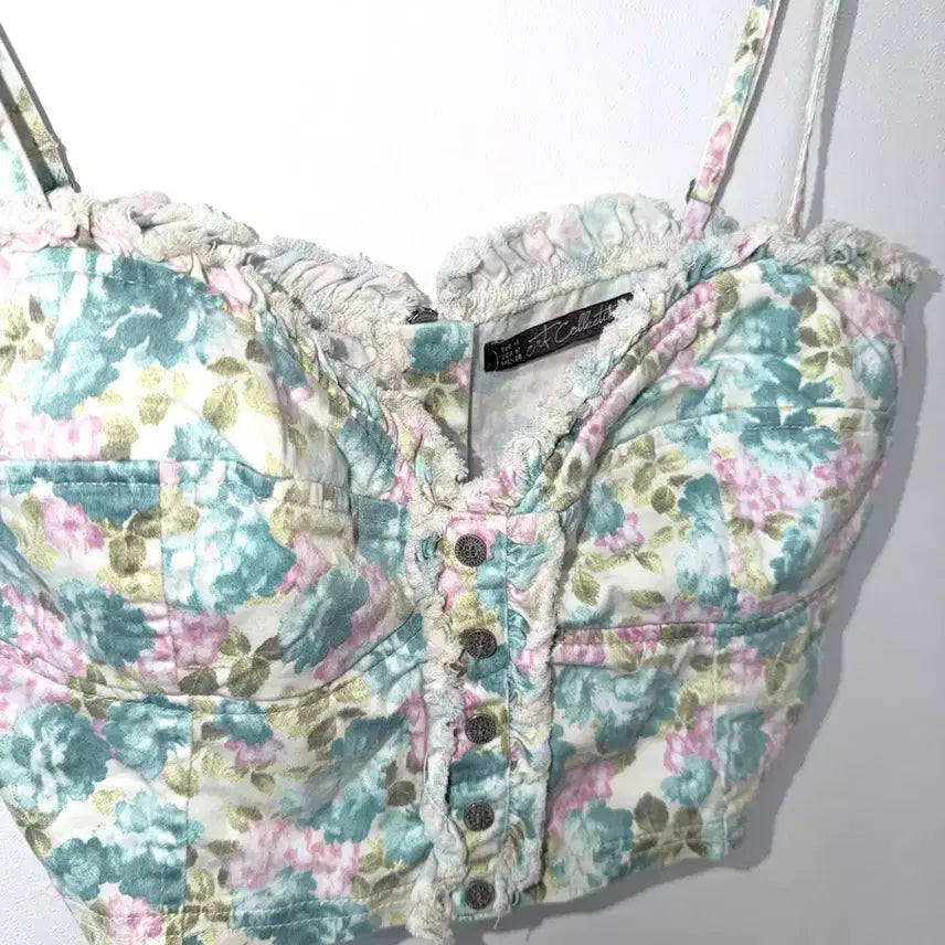 [BUNJANG] Floral Short Bustier / 여성 플로럴 숏 뷔스티에 m (28)