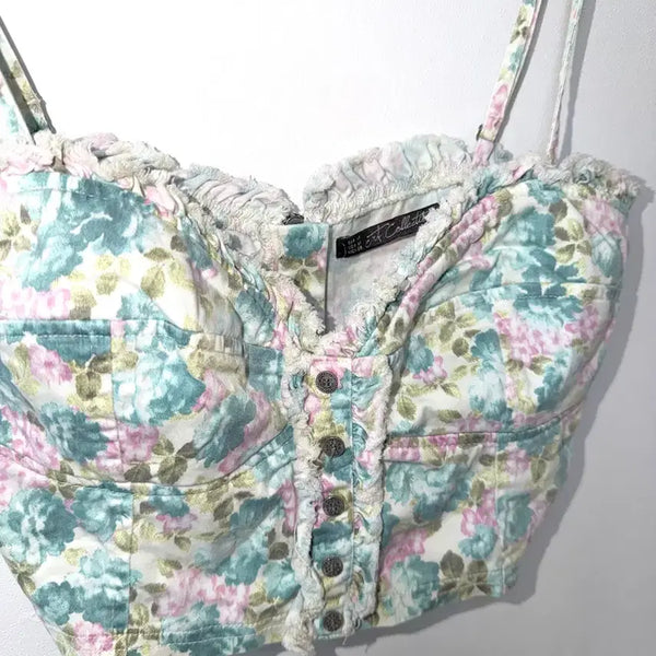 [BUNJANG] Floral Short Bustier / 여성 플로럴 숏 뷔스티에 m (28)