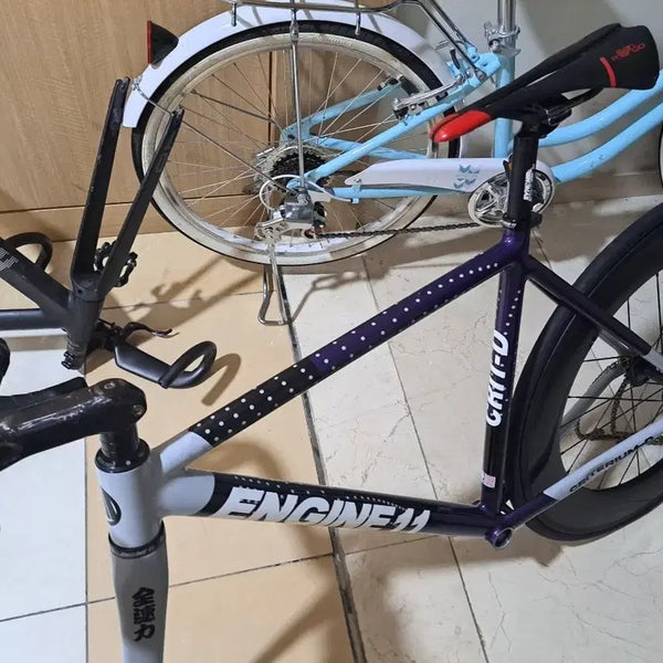 [BUNJANG] Engine11 Eggplant Frame/Fork Set for Road & MTB / 엔진11 애그플랜트 판/대 픽시 로드 mtb다 받음