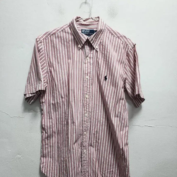 [BUNJANG] Polo Custom Fit Stripe Shirt / 폴로 커스텀핏 스트라이프 셔츠