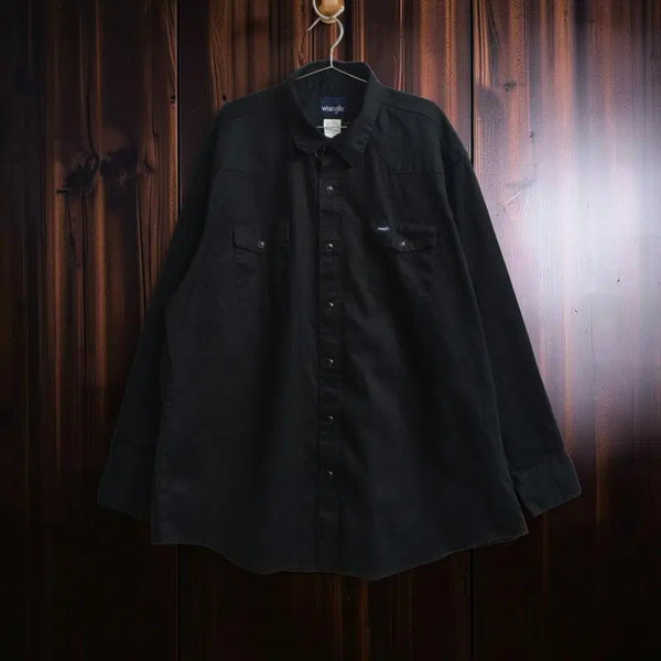 [BUNJANG] Wrangler Big Size Western Shirt / 랭글러 빅사이즈 웨스턴 셔츠 M0969