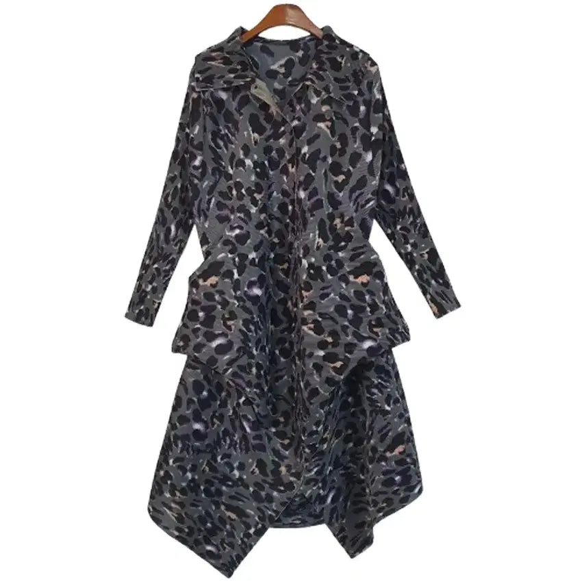 [BUNJANG] Adjustable Pleated Long Coat / 길이조절 플리츠 롱코트 Free