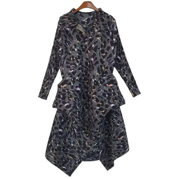 [BUNJANG] Adjustable Pleated Long Coat / 길이조절 플리츠 롱코트 Free