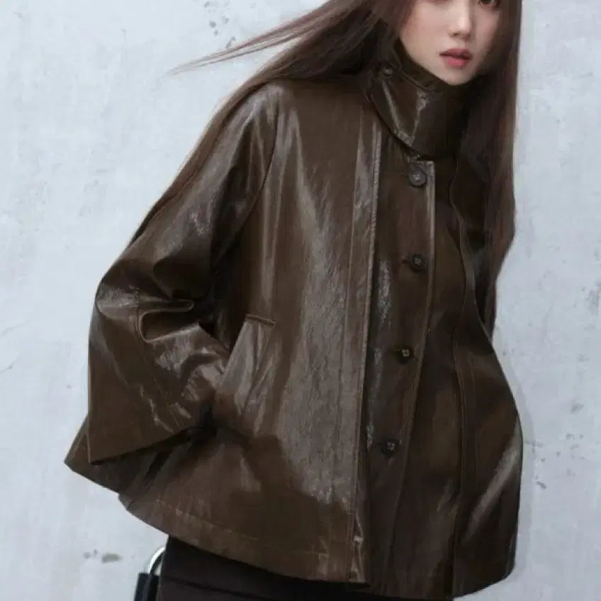 [BUNJANG] LINE EDITION Lee Sung-kyung BIZO Leather Jacket / 라인어디션 이성경 비조 레더자켓 새상품 팝니다 :)
