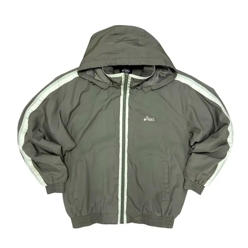 [BUNJANG] Asics Old School Quilted Hooded Jacket / 아식스 올드스쿨 누빔 후드자켓(100)