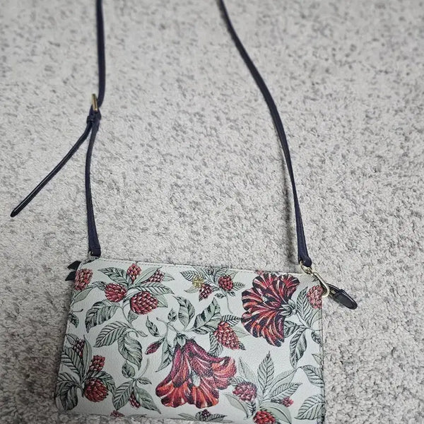 [BUNJANG] Tory Burch Flower Pattern Crossbody Bag / 토리버치 플라워 패턴 크로스백