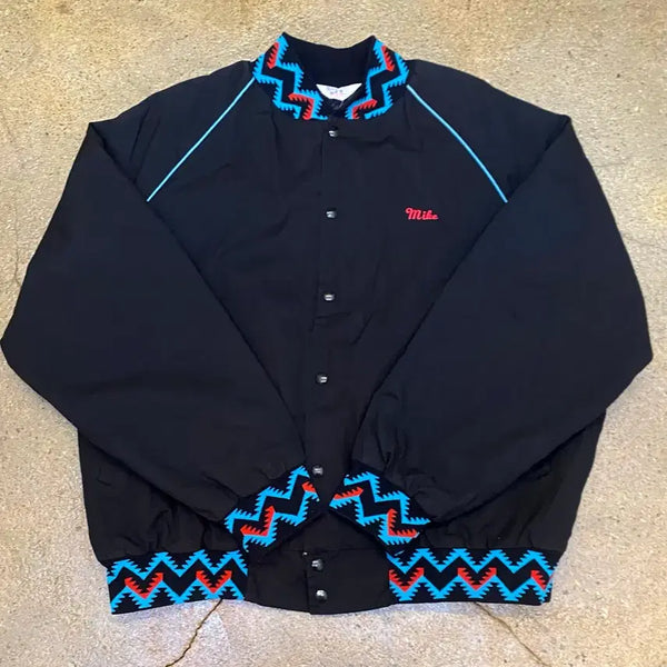 [BUNJANG] Mike Embroidered Varsity Jacket / Made in usa Mike 마이크 자수 블루종 자켓