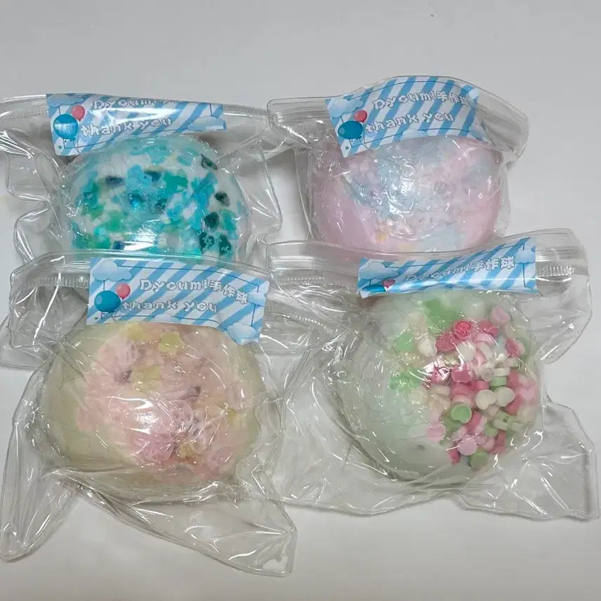 [BUNJANG] Diyoumi Slangi Soft Dough Bundle Set (4 Pieces) / 디유미 슬랑이 말랑이 수제공 4개 새상품 일괄