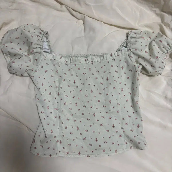 [BUNJANG] Jenio Frill Blouse Mint / 제니오 프릴 블라우스 민트