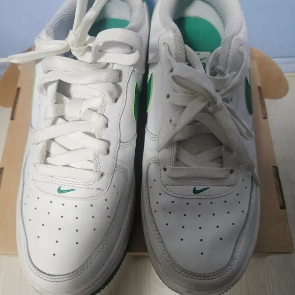 [BUNJANG] Nike Air Force 1 Low White Green / 나이키 에어포스 1 로우 화이트 그린 240~245