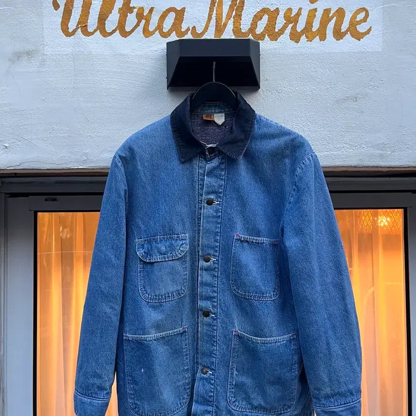 [BUNJANG] Big Ben by Wrangler Blanket Lined Denim Chore Jacket - Vintage 70s-80s USA Made, Size 42 (fits M) / 70~80s 빅벤 바이 랭글러 블랭킷 라이닝 데님 초어 재킷 (미국제) 사이즈 42 / 남성 105 정도