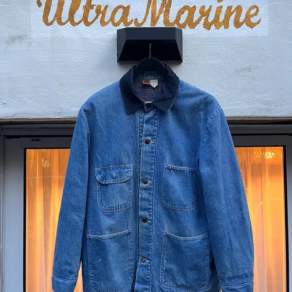 [BUNJANG] Big Ben by Wrangler Blanket Lined Denim Chore Jacket - Vintage 70s-80s USA Made, Size 42 (fits M) / 70~80s 빅벤 바이 랭글러 블랭킷 라이닝 데님 초어 재킷 (미국제) 사이즈 42 / 남성 105 정도
