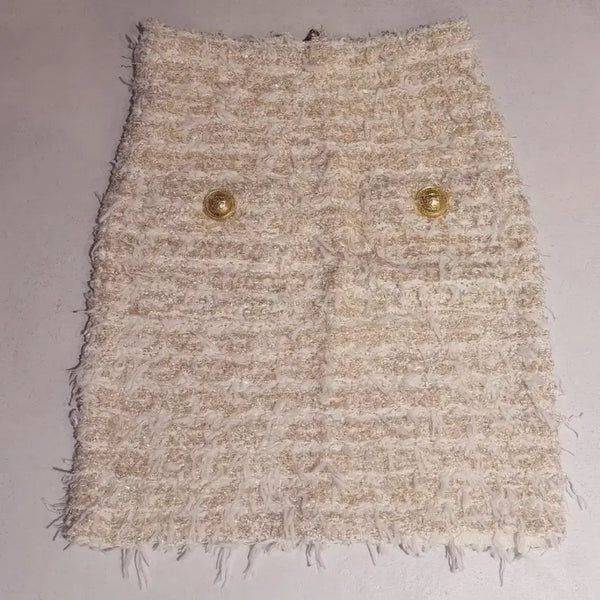 [BUNJANG] Balmain Tweed Mini Skirt / 발망 트위드스커트