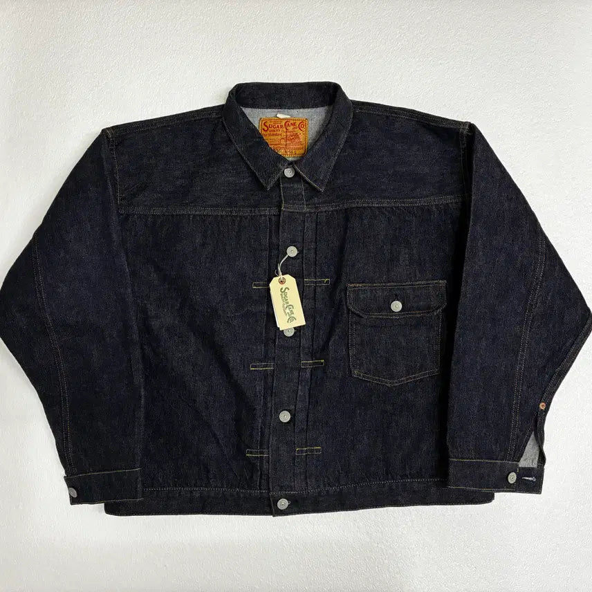 [BUNJANG] SUGAR CANE 13oz T-BACK Denim Jacket (1936 Model Replica) - Size 48 / (새상품)슈가케인 T-BACK 데님자켓 48 SC11936T 1936