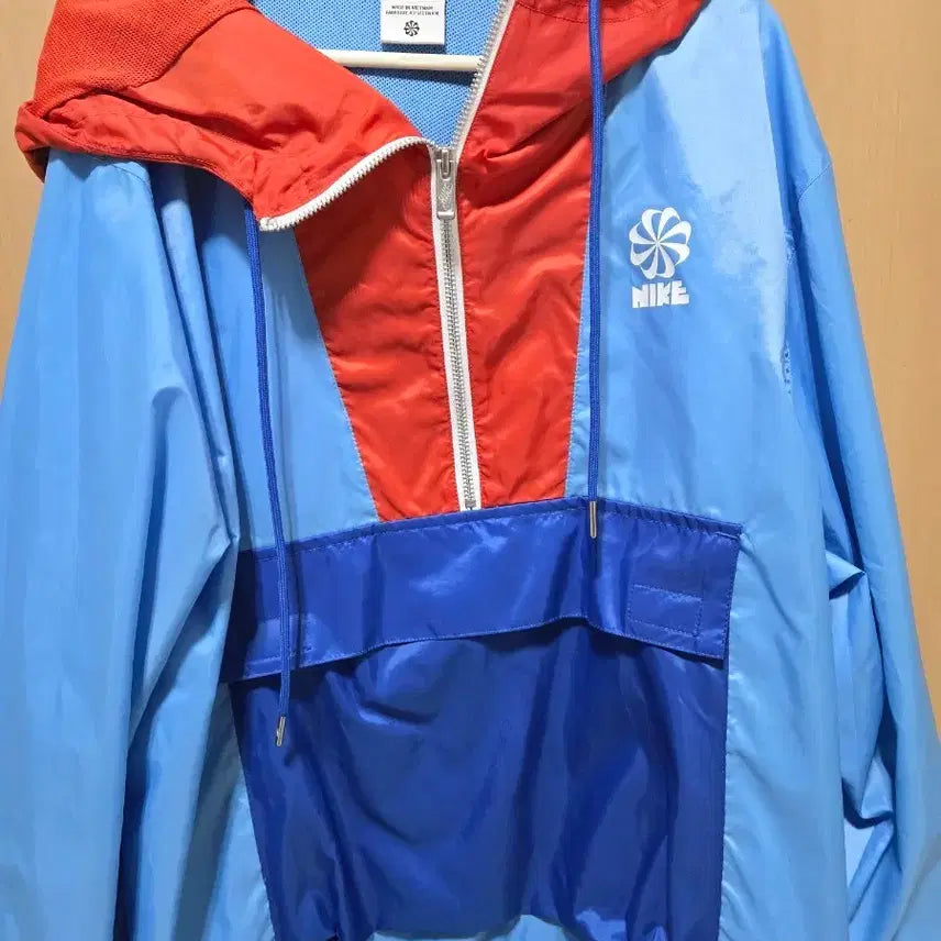 [BUNJANG] Nike Anorak Jacket Blue/Red / 나이키 아노락 자켓 블루/레드