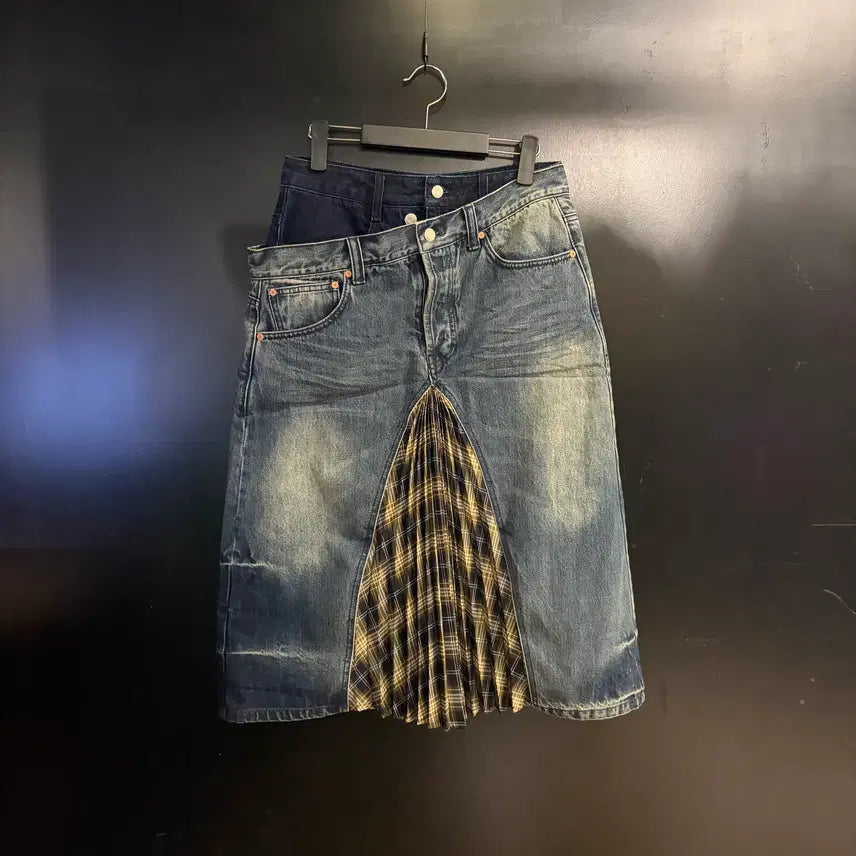 [BUNJANG] Andersson Bell Pleated Denim Skirt / 앤더슨벨 플리츠 데님 스커트