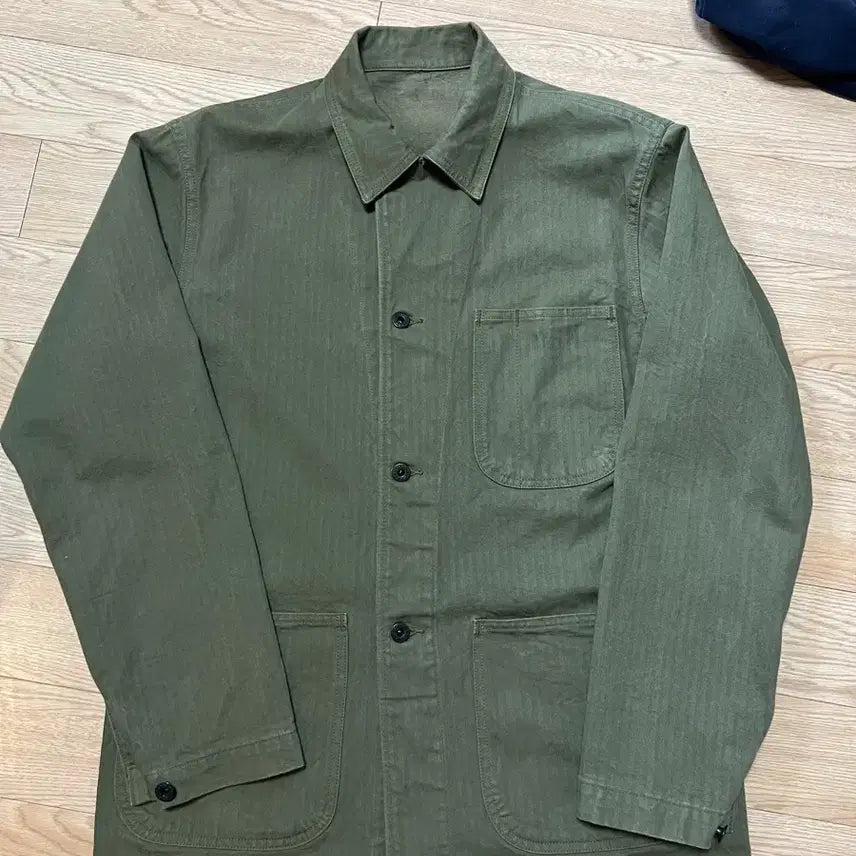 [BUNJANG] Buzz Rickson USN Coverall Work Jacket Size 40 (L) / 버즈릭슨 USN 커버올 워크자켓 40 L