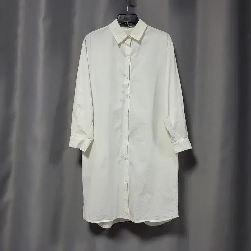[BUNJANG] White Long Shirt / 화이트 롱 셔츠