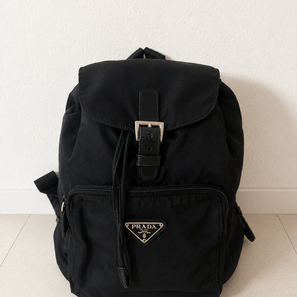 [BUNJANG] Prada Black Nylon One-Pocket Backpack Medium / ( PRADA 정품) 프라다 블랙 나일론 원포켓 백팩 미디움