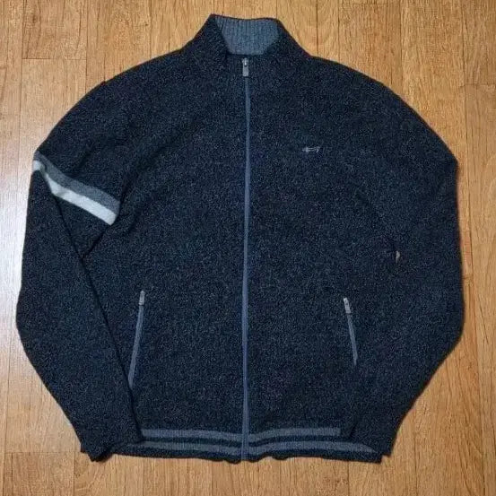 [BUNJANG] Louis Castel Golf 100% Wool Zip-Up Knit Jacket - Grey / (새상품급) 루이까스텔 골프 방풍 집업 울100% 니트 자켓, 100, 그레이색