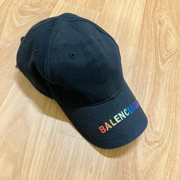 [BUNJANG] Balenciaga Logo Baseball Cap Black / 발렌시아가 로고 캡 모자 블랙