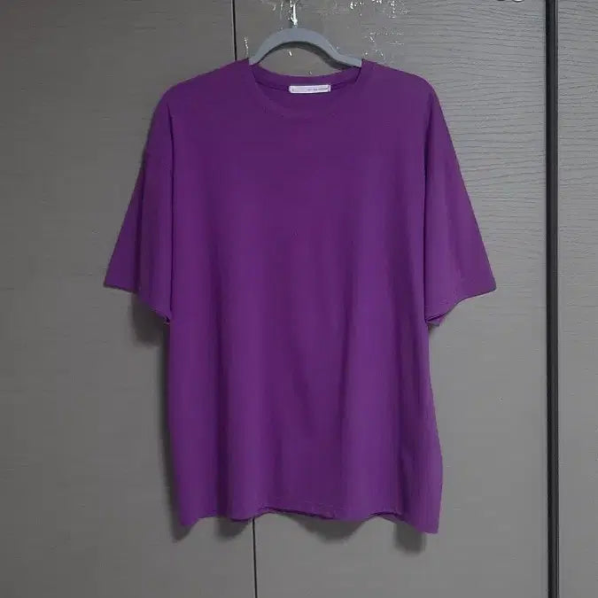 [BUNJANG] Purple Basic Short Sleeve T-Shirt (Size 77-88) / 퍼플 신축성좋은기본반팔(77~88)