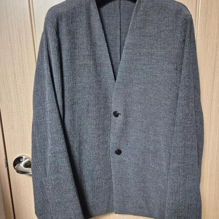 [BUNJANG] Solid Homme Seersucker Collarless Jacket Size 50 / 솔리드옴므 시어서커 노카라 자켓 50