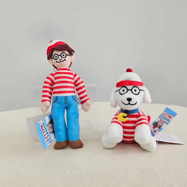 [BUNJANG] Where's Waldo? Plush Keychain Set (2 Types) / 월리를 찾아라 인형 키링 2종 세트