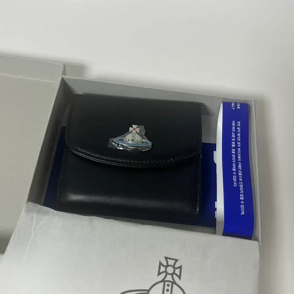 [BUNJANG] Vivienne Westwood Orb Small Wallet Black / 비비안 웨스트우드 오브 스몰 반지갑 블랙 미사용