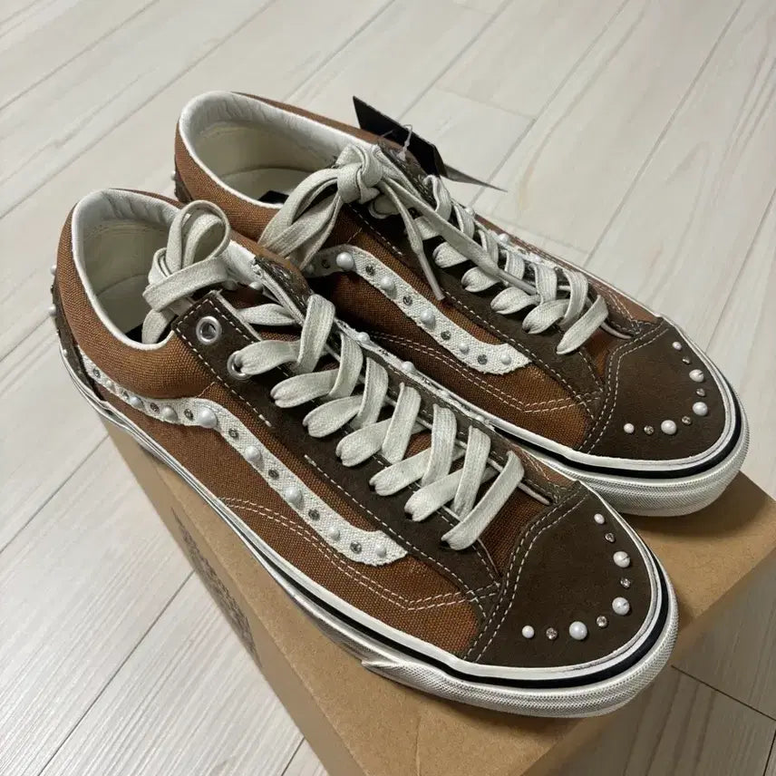 [BUNJANG] Vans Polarized Brown Sneakers / [275] 반스 펄라이즈드 브라운