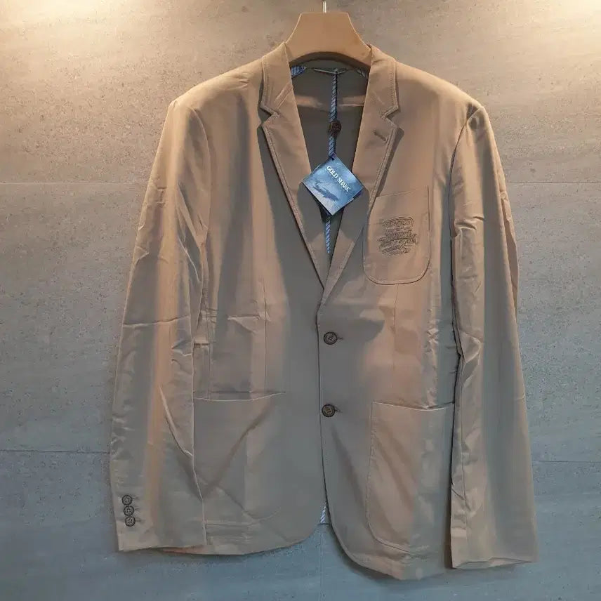 [BUNJANG] GOLD SHARK Beige Jacket (Size 52) / GOLD SHARK. 골드 베이지. 자켓. 미착.