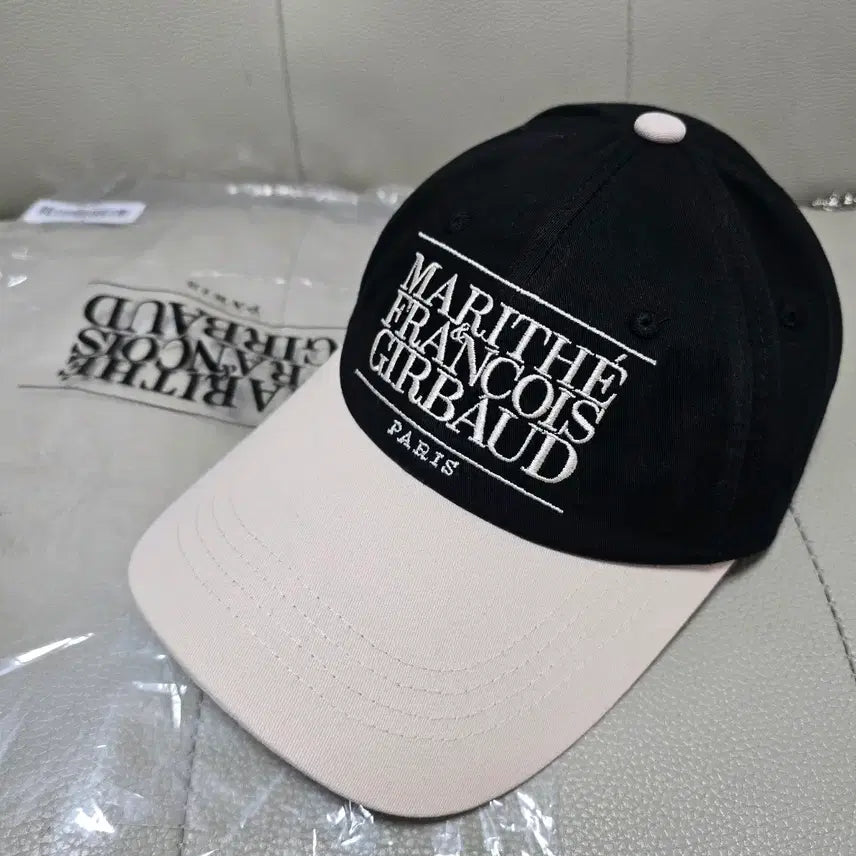 [BUNJANG] Marithe Francois Girbaud Two-Tone Ball Cap (Black/Beige) / (새상품)마리떼 프랑소와 저버 볼캡 (투톤 블랙/베)