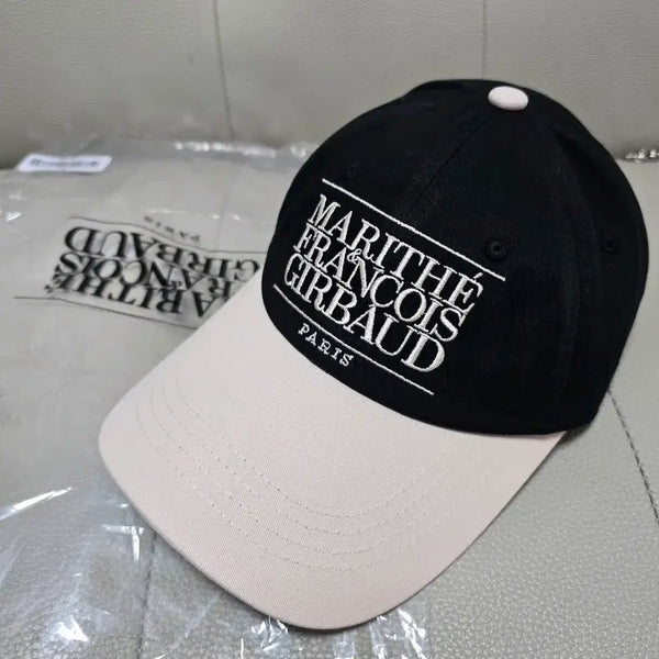 [BUNJANG] Marithe Francois Girbaud Two-Tone Ball Cap (Black/Beige) / (새상품)마리떼 프랑소와 저버 볼캡 (투톤 블랙/베)