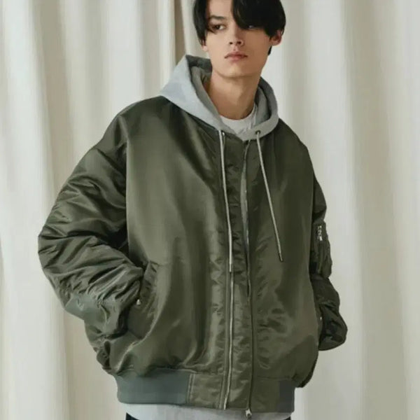 [BUNJANG] JILLSTUART NEW YORK Reversible MA-1 Bomber Jacket / 질스튜어트뉴욕 리버시블 MA-1 항공점퍼