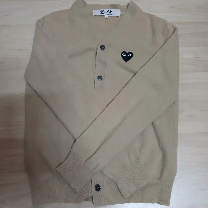 [BUNJANG] Comme des Garçons Genuine Beige Cardigan / 꼼데가르송 가디건 정품