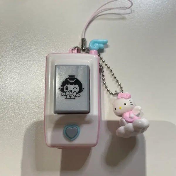 [BUNJANG] Angel's Clicker K-Pop Kitty Cloud Version 50th Anniversary Strap Keychain / 오늘만) 엔젤이 클릭커 키캡 구탄키 산리오 키티 구름탄 헬로키티 팝업 50주년 스트랩 키링