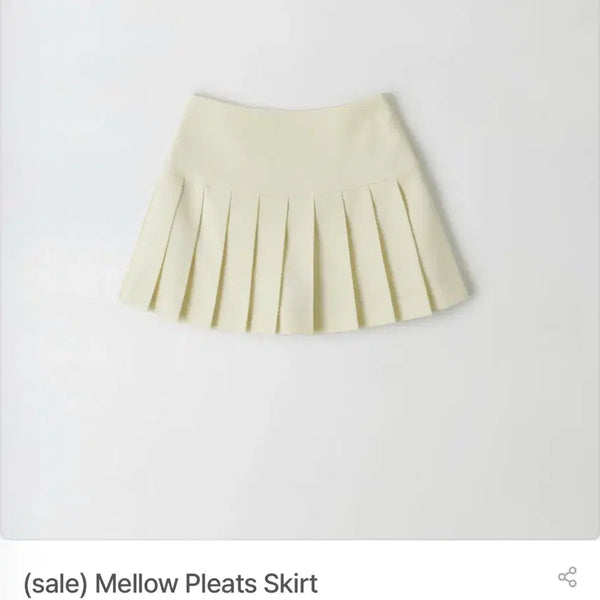 [BUNJANG] Sobershop Mellow Pleats Skirt Ivory / 소버샵 멜로우 플리츠 스커트 아이보리