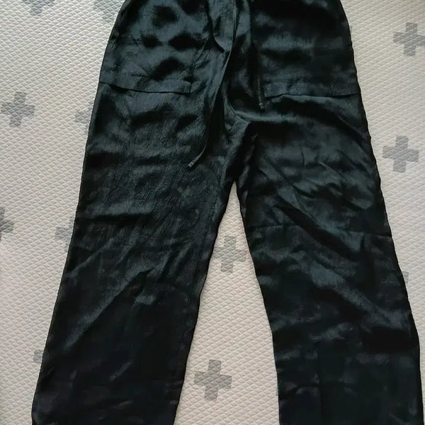 [BUNJANG] The Edge Black Silky Training Pants / 더엣지블랙 실키 트레이닝 팬츠