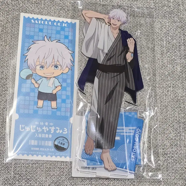 [BUNJANG] Jujutsu Kaisen Satoru Gojo Paradise Bath Acrylic Stand Bundle Set / 주술회전 고죠 사토루 아크릴스탠드 극락탕 미개봉 굿즈 티켓 일괄