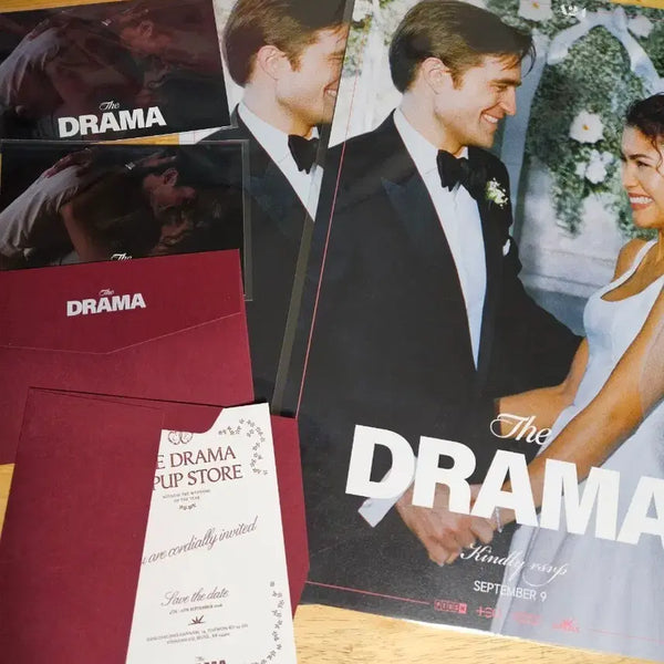 [BUNJANG] The Drama Special Premiere Poster & Postcard Bundle / 더 드라마 특별 시사회 포스터 2장 엽서 초대장 굿즈 일괄