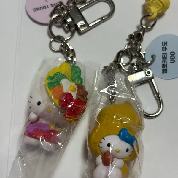 [BUNJANG] Hello Kitty Udo Jeonju Region Keychain Bundle Set / 헬로키티 우도 전주 일괄 헬로키티 지역 키링